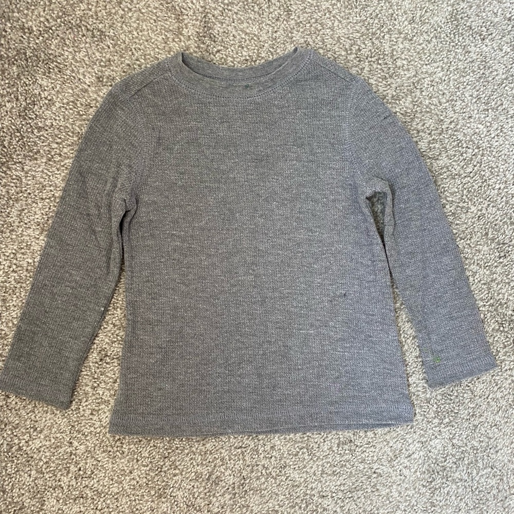 Old Navy toddler boys gray thermal long sleeve shirt, 2T​​​​